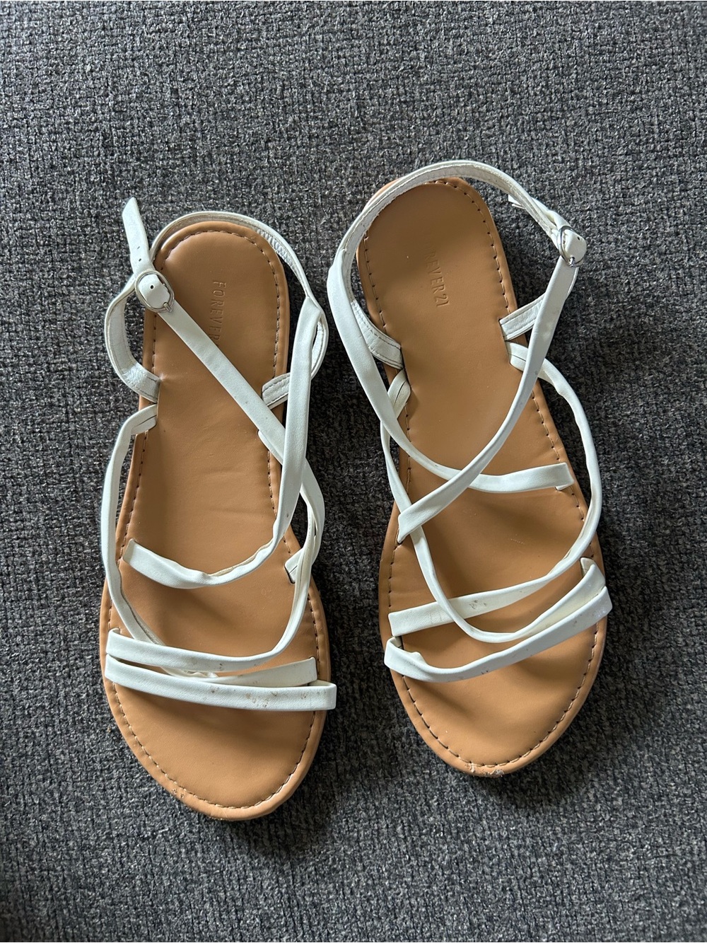 White Strappy Women's Sandals - Classic Summer Style